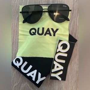 Quay|High Key Sunglasses|Polarized|Matte‎ Black|NWT